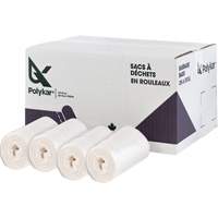 Sacs &agrave; d&eacute;chets de haute densit&eacute;, Utilitaire, 22" la x 20" lo, 8 microns, Givr&eacute;, Capacit&eacute; 23 L (6 Gal.) TGS INDUSTRIEL