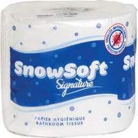 Papier hygi&eacute;nique de premi&egrave;re qualit&eacute; Snow Soft, 2 Pli, 600 Feuilles/Rouleu, Longueur 145', Blanc TGS INDUSTRIEL