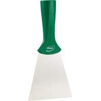 Handle-Mounted Stainless Steel Scraper, Green, 4" W x 8" L TGS INDUSTRIEL
