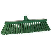 Heavy-Duty Push Broom, Stiff Bristles, 20", Polyester, Green TGS INDUSTRIEL