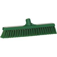 Fine Particle Push Broom, Fine/Split Bristles, 16-1/4", Polypropylene, Green TGS INDUSTRIEL