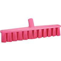 UST Push Broom, Medium Bristles, 15-1/4", Polyester, Pink TGS INDUSTRIEL