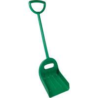 Pelle large &agrave; double prise, Lame 14" x 18", Longueur de 47-1/2", Plastique, Vert TGS INDUSTRIEL