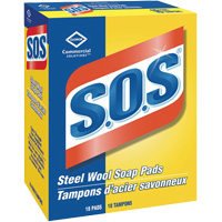 Tampons en laine d'acier saponifi&eacute;e S.O.S TGS INDUSTRIEL