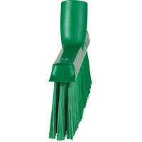 Dustpan Broom with Angled Thread, Medium Bristles, 10", Polyester, Green TGS INDUSTRIEL