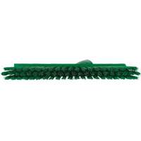 Dustpan Broom with Angled Thread, Medium Bristles, 10", Polyester, Green TGS INDUSTRIEL