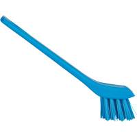 Brush with Scraping Edge, Stiff Bristles, 6" Long, Blue TGS INDUSTRIEL
