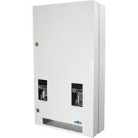 Distributeur double de serviettes et de tampons mont&eacute; en surface TGS INDUSTRIEL