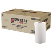 Essuie-mains en rouleaux blancs de luxe, 1 pli, D&eacute;rouler par le centre, 205' lo TGS INDUSTRIEL