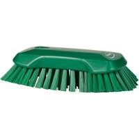 Hand Brush, Extra Stiff Bristles, 9-1/10" Long, Green TGS INDUSTRIEL