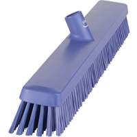 Heavy-Duty Push Broom, Fine/Stiff Bristles, 24", Purple TGS INDUSTRIEL