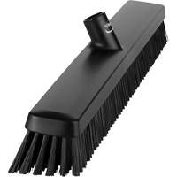 Heavy-Duty Push Broom, Fine/Stiff Bristles, 24", Black TGS INDUSTRIEL