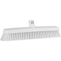 Push Broom Head, Fine/Stiff Bristles, 16-1/2", Polyester/Polypropylene, White TGS INDUSTRIEL