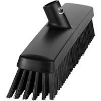 Push Broom Head, Fine/Stiff Bristles, 16-1/2", Polyester/Polypropylene, Black TGS INDUSTRIEL