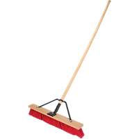 Balai-brosse &agrave; manche renforc&eacute;, 24", Moyen, Soies PVC TGS INDUSTRIEL