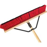 Balai-brosse &agrave; manche renforc&eacute;, 24", Moyen, Soies PVC TGS INDUSTRIEL
