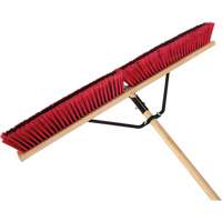Balai-brosse &agrave; manche renforc&eacute;, 36", Moyen, Soies PVC TGS INDUSTRIEL