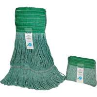 Wide-Band Mop Head, Antimicrobial/Floor Finishing/Specialty, Cotton/Rayon/Synthetic, Loop Style TGS INDUSTRIEL