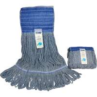 Wide-Band Mop Head, Antimicrobial/Floor Finishing/Specialty, Cotton/Rayon/Synthetic, Loop Style TGS INDUSTRIEL