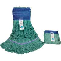 Wide-Band Mop Head, Antimicrobial/Floor Finishing/Specialty, Cotton/Rayon/Synthetic, Loop Style TGS INDUSTRIEL