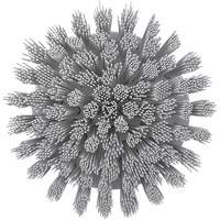 Brosse ronde HyDrive pour perceuse, Soies Tr&egrave;s ferme, Longueur de 3-1/10", Blanc TGS INDUSTRIEL