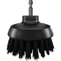 Brosse ronde HyDrive pour perceuse, Soies Tr&egrave;s ferme, Longueur de 3-1/10", Noir TGS INDUSTRIEL