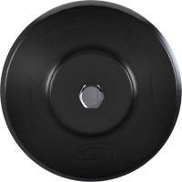 Brosse ronde HyDrive pour perceuse, Soies Tr&egrave;s ferme, Longueur de 3-1/10", Noir TGS INDUSTRIEL