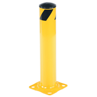 Safety Bollard, Steel, 24" H x 4.5" W, Yellow TGS INDUSTRIEL