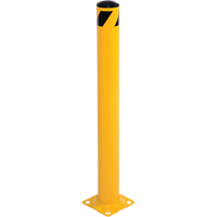 Bollard, Steel, 42" H x 5-1/2" W, Yellow TGS INDUSTRIEL