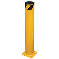 Safety Bollard, Steel, 36" H x 5.5" W, Yellow TGS INDUSTRIEL