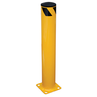 Safety Bollard, Steel, 36" H x 5.5" W, Yellow TGS INDUSTRIEL
