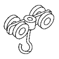 Rouleau double en acier pour rail de roulement de murs-rideaux TGS INDUSTRIEL