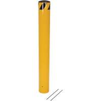 Pour-In-Place Bollards, Steel, 48-1/2" H x 5-9/16" W, Yellow TGS INDUSTRIEL