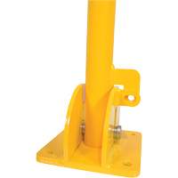 Fold-Down Bollards, Steel, 42" H x 1-3/4" W, Yellow TGS INDUSTRIEL