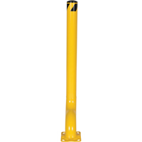 Offset Bollard, Steel, 54" H x 4-1/2" W, Yellow TGS INDUSTRIEL