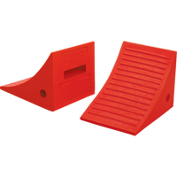 Cales-roue pour usage g&eacute;n&eacute;ral, Polyur&eacute;thane, Orange, 8" la x 11-1/4" p x 8-1/4" h TGS INDUSTRIEL