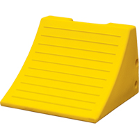 Cales-roue robustes, Polyur&eacute;thane, Jaune s&eacute;curit&eacute;, 15-1/10" la x 15" p x 11" h TGS INDUSTRIEL