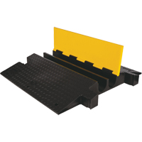 Protecteur de c&acirc;ble &agrave; traverse extr&ecirc;me Yellow Jacket, 2 canaux, 35,75" lo x 42,125" la x 5,125" h TGS INDUSTRIEL