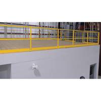 Mezzanine Safety Gate, 68-1/2" L x 42" H, 80-1/16" Raised, Yellow TGS INDUSTRIEL