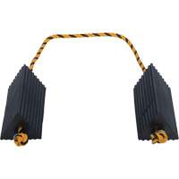 Cale de roue d'avion de transporteur a&eacute;rien, 5" x 10" x 4-1/2", Noir TGS INDUSTRIEL