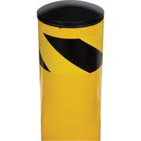 Safety Bollard, Steel, 42" H x 5-1/2" W, Yellow TGS INDUSTRIEL