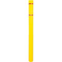 Polyethylene Bollard Cover, 4-1/2" Dia. x 64" L, Red/Yellow TGS INDUSTRIEL