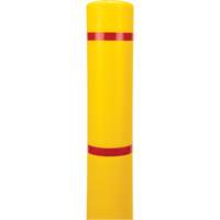 Polyethylene Bollard Cover, 4-1/2" Dia. x 64" L, Red/Yellow TGS INDUSTRIEL