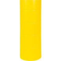 Capuchon en poly&eacute;thyl&egrave;ne pour borne de protection, 6-5/8" dia. x 60" l, Rouge/Jaune TGS INDUSTRIEL