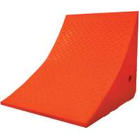 Cale-roue pour &eacute;quipement lourd de 70 tonnes, Ur&eacute;thane, Orange TGS INDUSTRIEL