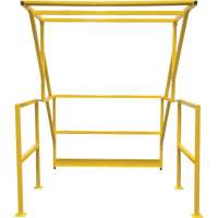 Mezzanine Safety Gate, 70" L x 77" H, 78" Raised, Yellow TGS INDUSTRIEL