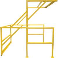 Mezzanine Safety Gate, 70" L x 77" H, 78" Raised, Yellow TGS INDUSTRIEL