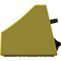 Cale de roue ultra-robuste pour l'exploitation mini&egrave;re Checkers Safety, PEHD, Jaune, 14-1/2" la x 17-1/2" p x 16" h TGS INDUSTRIEL