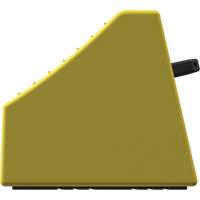 Cale de roue ultra-robuste pour l'exploitation mini&egrave;re Checkers Safety sans support, PEHD, Jaune, 14-1/2" la x 17-1/2" p x 16" h TGS INDUSTRIEL