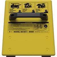 Cale de roue ultra-robuste pour l'exploitation mini&egrave;re Checkers Safety sans support, PEHD, Jaune, 14-1/2" la x 17-1/2" p x 16" h TGS INDUSTRIEL